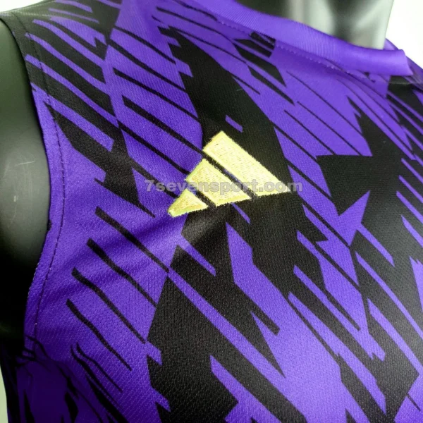 رکابی شلوارک آرژانتین مشکی بنفش - سون اسپرت