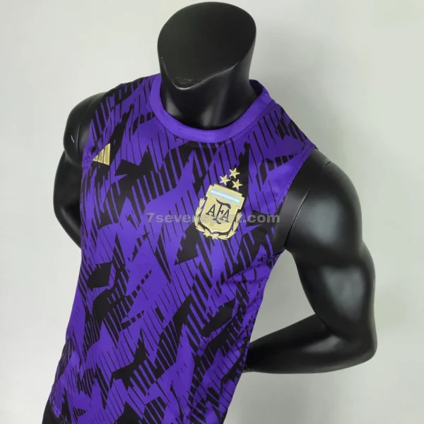 رکابی شلوارک آرژانتین مشکی بنفش - سون اسپرت