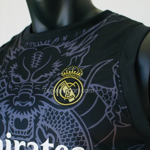 رکابی شلوارک رئال مادرید دراگون مشکی 2024 - سون اسپرت