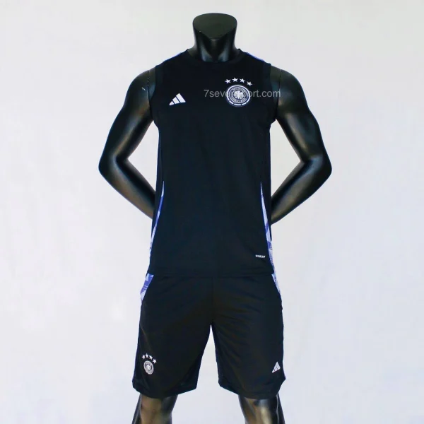 رکابی شلوارک آلمان مشکی بنفش - سون اسپرت