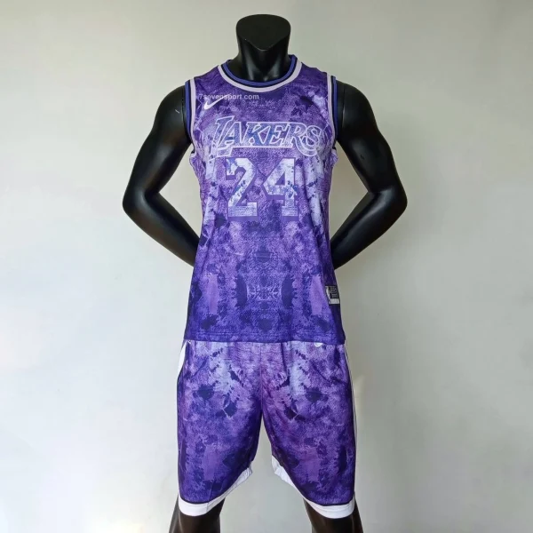 ست بسکتبالی لیکرز بنفش ابر و بادی - سون اسپرت