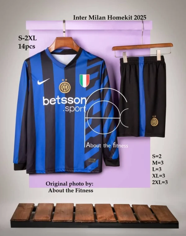 کیت آستین بلند اینتر میلان اول 2025 - سون اسپرت