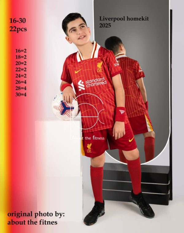 کیت بچگانه لیورپول اول قرمز 2025 - سون اسپرت