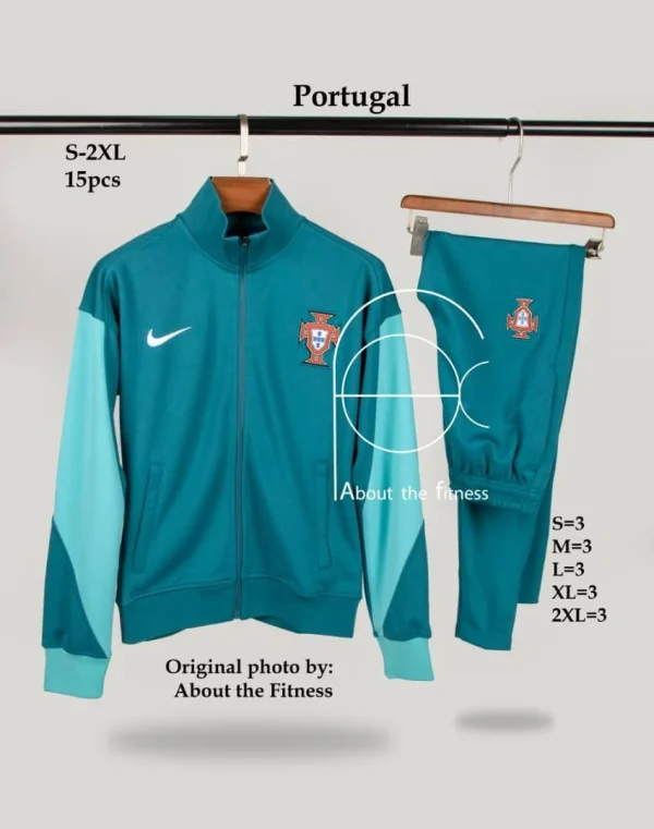 سوییشرت و شلوار پرتغال سبزآبی - سون اسپرت