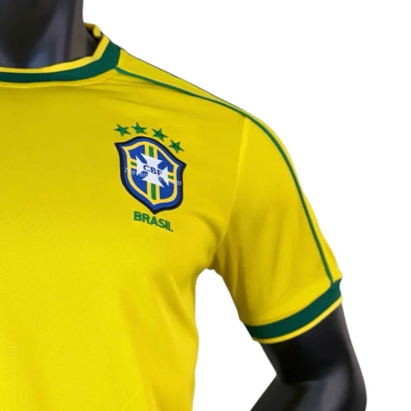 تیشرت پلیری کلاسیک برزیل 1998 زرد - سون اسپرت