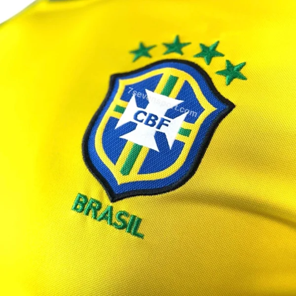 تیشرت پلیری کلاسیک برزیل 1998 زرد - سون اسپرت