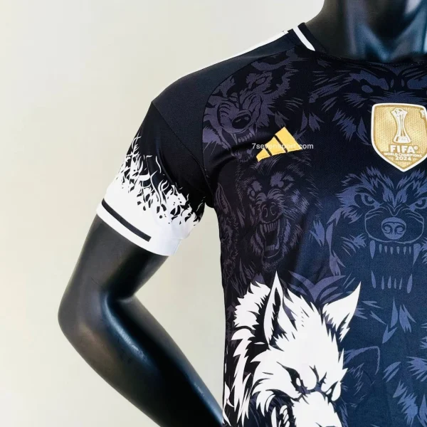 کیت رئال مادرید ولف مشکی سفید کانسپت 2025 - سون اسپرت