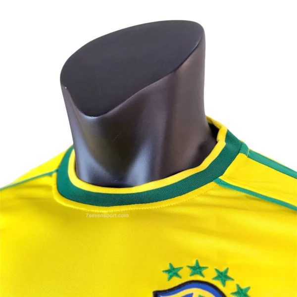 تیشرت پلیری کلاسیک برزیل 1998 زرد - سون اسپرت