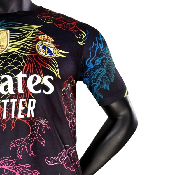 کیت رئال مادرید دراگون مشکی Rainbow 2026 - سون اسپرت