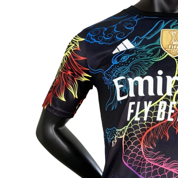 کیت رئال مادرید دراگون مشکی Rainbow 2026 - سون اسپرت