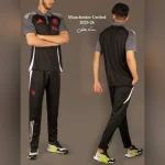 ست هتلی و شلوار منچستر یونایتد مشکی طوسی 2026 - سون اسپرت