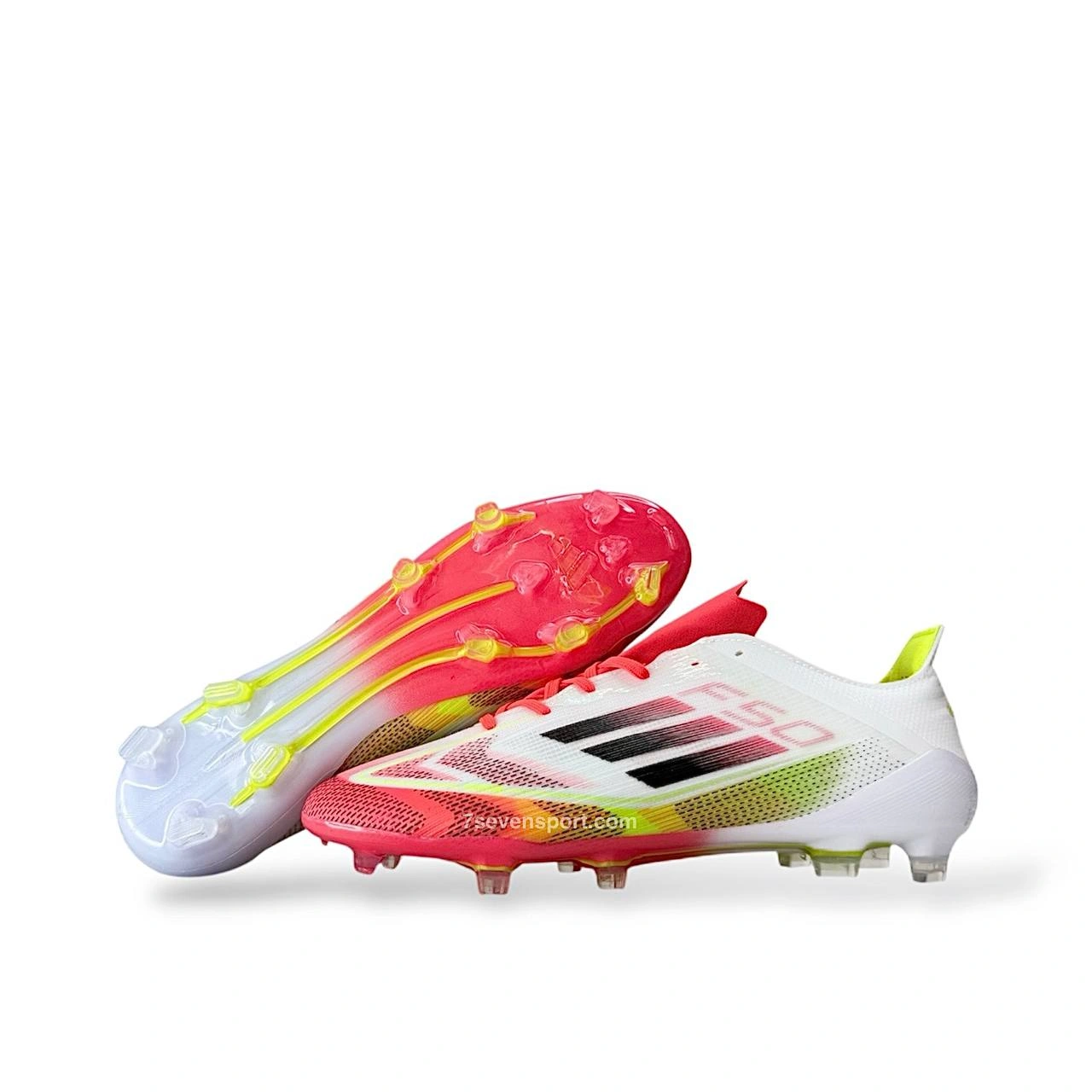 کفش استوکدار f50 اختصاصی مسی 2026 سفید نارنجی - سون اسپرت