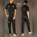 ست هتلی و شلوار آرژانتین مشکی 2026 - سون اسپرت