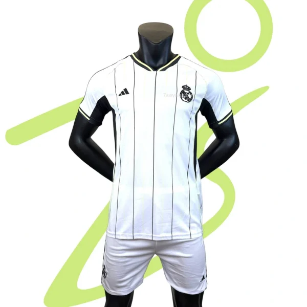 کیت رئال مادرید سفید خط دار conference 2026 - سون اسپرت