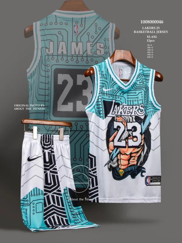 ست بسکتبالی لیکرز سفید و سبز - سون اسپرت