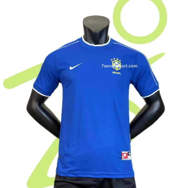 تیشرت پلیری کلاسیک برزیل دوم 1998 آبی - سون اسپرت